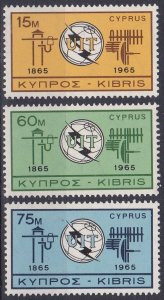 Cyprus Sc #257-259 MNH
