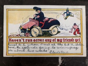 1905 Toronto Canada Comic Postcard Cover Havent Run Across My Friends Yet