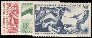 FRENCH GUIANA C18-20  Mint (ID # 112679)