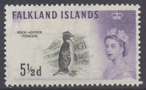 Falkland Is Scott 134 - SG199, 1960 Birds 5.1/2d MH*
