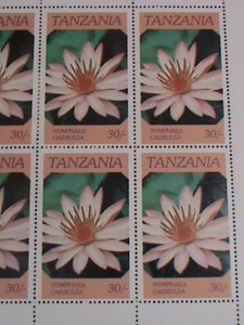 TANZANIA STAMP-1986 SC#318A INDEGENOUS FLOWERS  MNH FULL SHEET