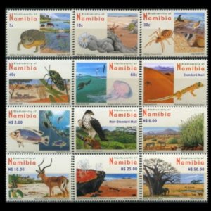 NAMIBIA 2007 - Scott# 1104-15 Wildlife Set of 12 NH