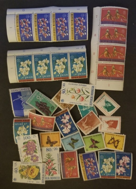 INDONESIA Unused Mint MNH OG Stamp Lot T11591