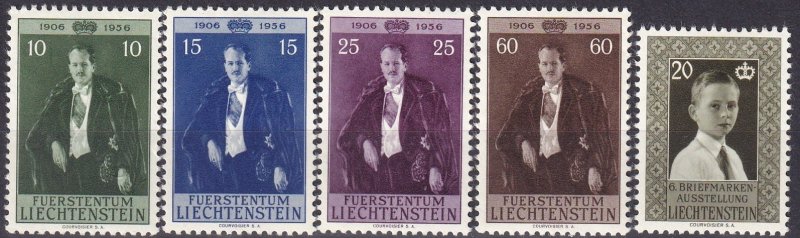 Liechtenstein #303-7 F-VF Unused CV $10.25 (Z5173)