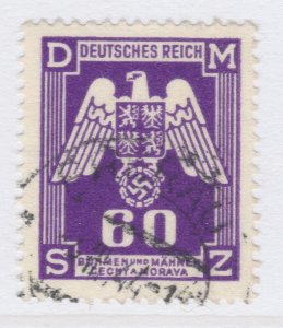 Czechoslovakia Ger. 1943 BOHEMIA AND MORAVIA 60h Used A25P42F19262 Protectorate-