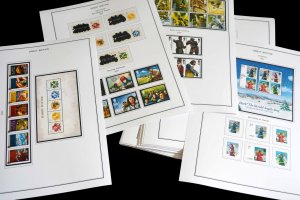 COLOR PRINTED GREAT BRITAIN 2000-2010 STAMP ALBUM PAGES (140 illustrated pages)