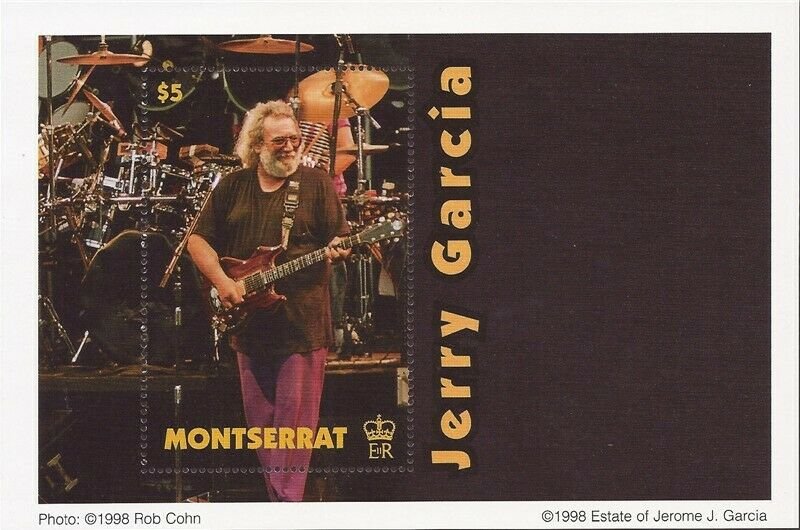 Montserrat - 1998 Musician Jerry Garcia - Stamp Souvenir Sheet - Scott #956