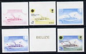 Belize 1983 World Communications $2 MV Heron Mail Ship x ...