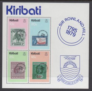 Kiribati 344a Stamp on Stamp Souvenir Sheet MNH VF