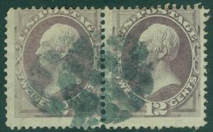 EDW1949SELL : USA 1870 Scott #151 Used pair. Fresh & Scarce. Catalog $475.00.