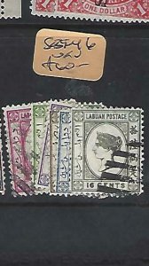 LABUAN  (P1410B)  QV CAMEO 2C-16C  SG  39-46   VFU 