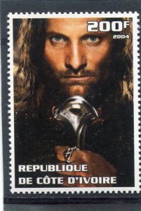 Ivory Coast 2004 LORD OF THE RINGS Single Perforated Mint (NH)