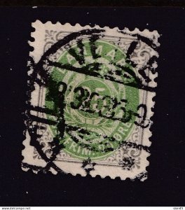 Denmark 1875/9 25o Used  CV $40 15701