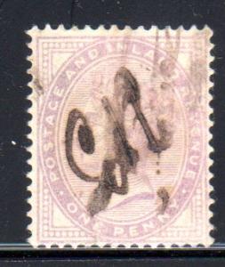 Great Britain  88 U, (14 dots), crease   -   cat$32.50