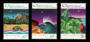 CHRISTMAS ISLAND SG382/4 1993 CHRISTMAS MNH