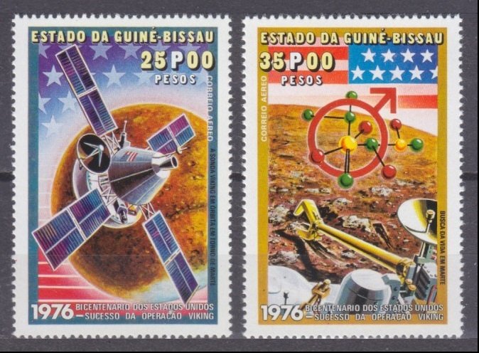 1977 Guinea-Bissau 420-421 Mars Viking exploration mission 5,50 €