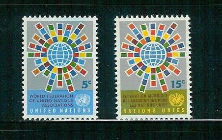 #154-55 United Nations Single Issue Set CV$.40 