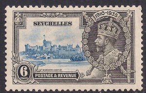 Seychelles 1935 KGV 6cts Silver Jubilee MM SG 128 ( D1287 )