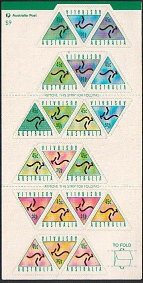 AUSTRALIA 1994 Advance Bank $9 ATM kangaroo self adhesive sheetlet.........77639