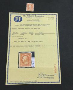 MOMEN: US #471 MINT OG H #26735