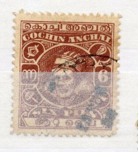 India Cochin 1941-43 Early Issue Fine Used 6p. NW-16323