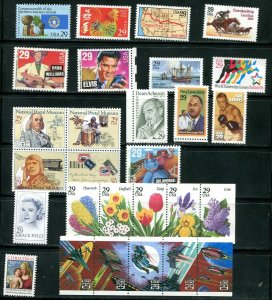 US 1993 Commemorative Year Set 71 stamps,  Mint NH, see scans