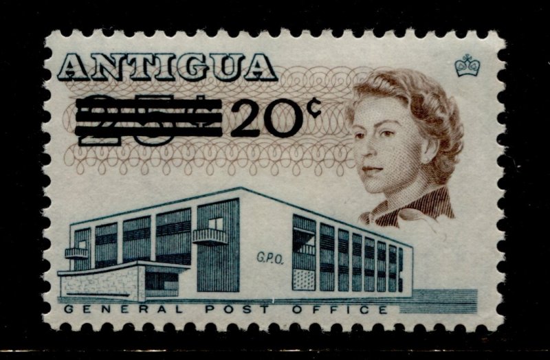 Antigua #231 QEII Surcharge Issue MVLH