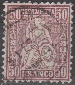 Switzerland #67 F-VF Used CV $475.00 (B13385)