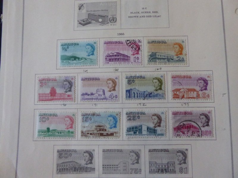 Antigua 1921-1985 Stamp Collection on Scott International Pages