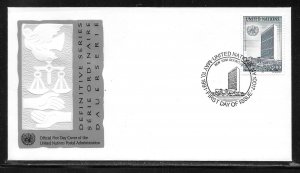 United Nations NY 592 1991 $2 Definitives Geneva Cachet FDC First Day Cover