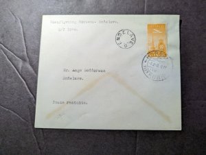 1940 Denmark Airmail Cover Horsens to Endelave Aage Reddersen