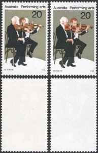 Australia SG641 1977 20c Brown Shift to left U/M