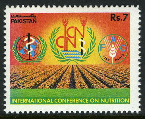 Pakistan 777, MNH. Intl. Conference on Nutrition, Rome, 1992