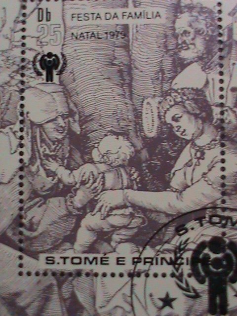 ​ST.THOMAS 1979 SC#527 CHRISTMAS PAINTING-VIRGIN & THE CHILD-CTO- S/S VF