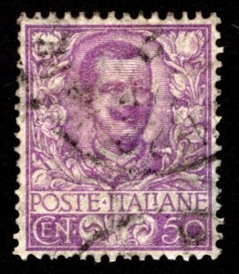 1901, Italy, 50c, King Vittorio Emanuele III, Used, Sc 85