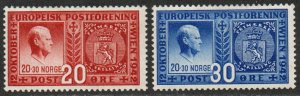Norway Sc #253-254 Mint Hinged