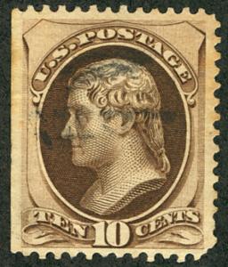 US #150 SCV $95.00 XF faintly canceled, straddle margin copy, a super nice st...