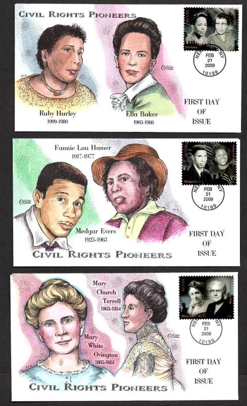 **US FDC SC# 4384 New York, NY 2/21/2009 Civil Rights Pioneers Collins