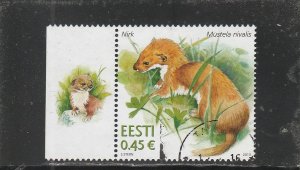 Estonia  Scott#  733  Used  (2013 Least Weasel)