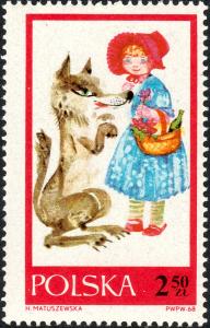 POLOGNE / POLAND 1968 Mi1832 2.50Zl Fairy Tales (Little Red Riding Hood) - MNH