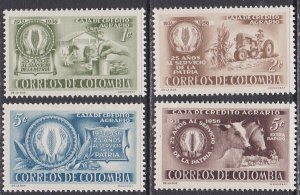 Columbia Sc #670-672,C292 MNH