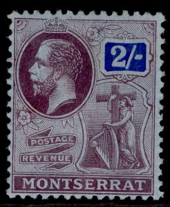 MONTSERRAT GV SG57, 2s purple & blue/blue, M MINT. Cat £24.