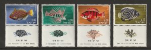 FISH-ISRAEL #246-9 (TABS) MNH
