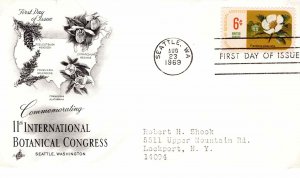 USA 1969 FDC Sc 1379 International Botanical Congress Artcraft Cachet Seattle WA