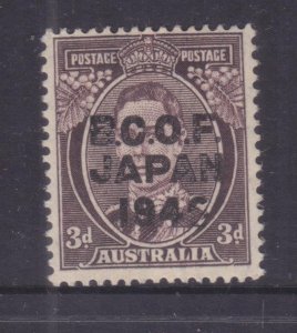 AUSTRALIA, BCOF, JAPAN, 1946 3d. KGVI, lhm.