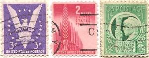 US 905, 907, 908 (used) war issues