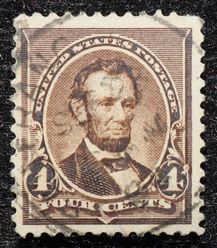 U.S. Used Stamp Scott #222 4c Lincoln Jumbo Spectacular San Francisco CDS Cancel