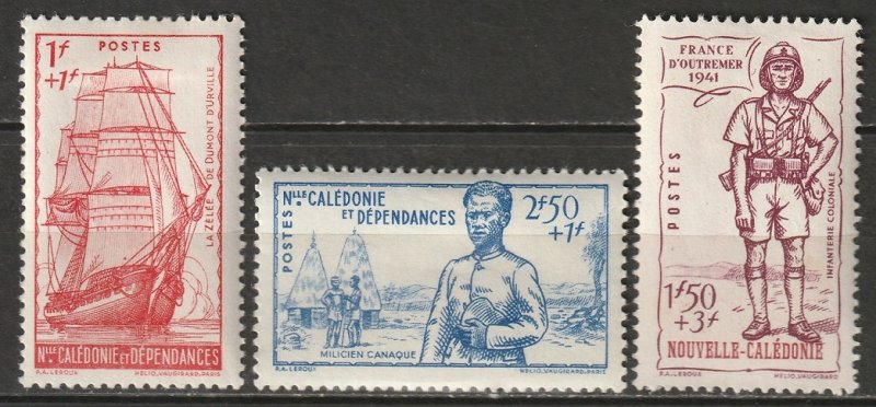 New Caledonia 1941 Sc B10-2 set MH*