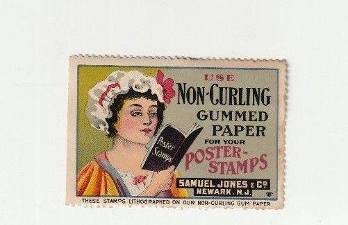 Amazing Samuel Jones & Co, Poster Stamp Advertising US Stamp. 1920's. 59x41mm