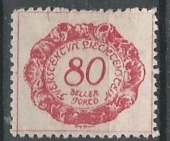 Liechtenstein =  Scott # J9 - MH